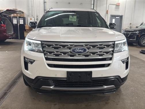 White Platinum Tri-Coat Metallic 2018 Ford Explorer XLT