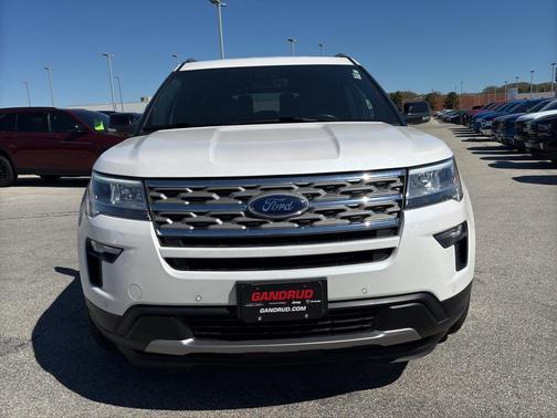 White Platinum Tri-Coat Metallic 2018 Ford Explorer XLT