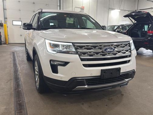 White Platinum Tri-Coat Metallic 2018 Ford Explorer XLT