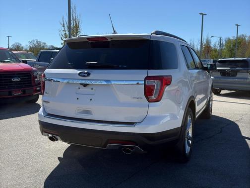 White Platinum Tri-Coat Metallic 2018 Ford Explorer XLT