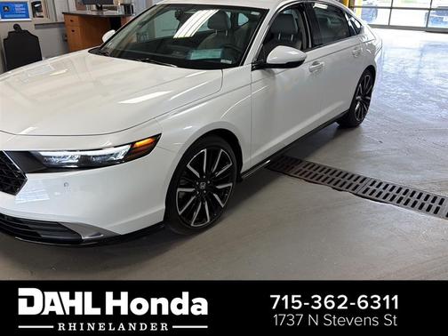 Platinum White Pearl 2024 Honda Accord Hybrid Touring