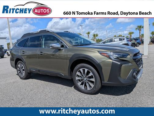 Autumn Green Metallic Crystal Black Silica 2025 Subaru Outback Touring XT