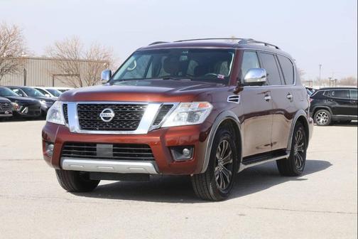 Burgundy 2017 Nissan Armada Platinum