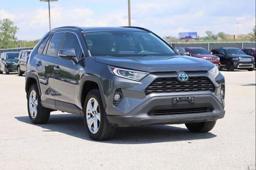 Gray 2021 Toyota RAV4 Hybrid XLE Premium