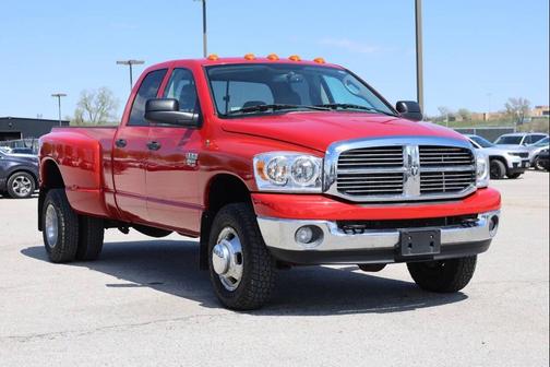 Red 2008 Dodge Ram 3500 SLT