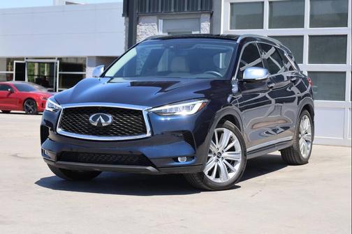 Blue 2021 INFINITI QX50 SENSORY AWD