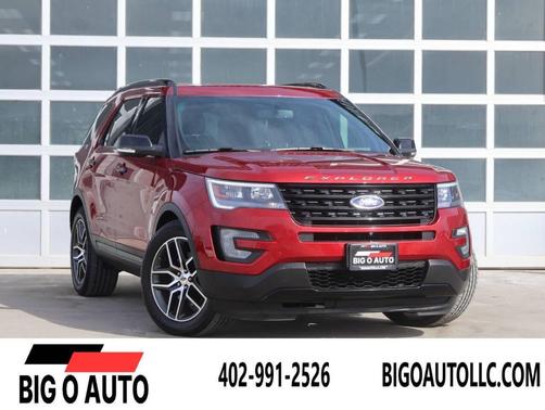 Red 2016 Ford Explorer Sport