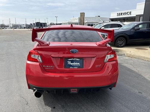 Pure Red 2021 Subaru WRX STI Limited w/Wing