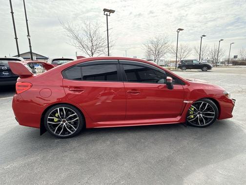 Pure Red 2021 Subaru WRX STI Limited w/Wing
