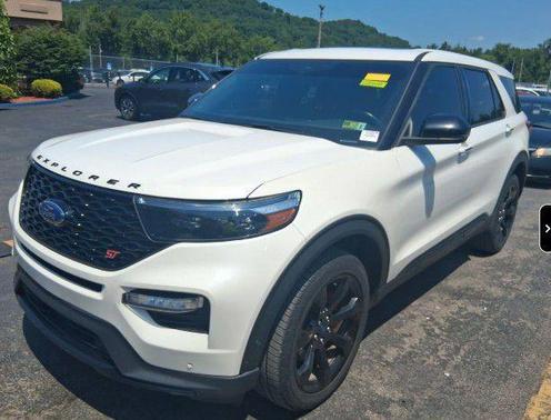 Star White Metallic Tri-Coat 2021 Ford Explorer ST