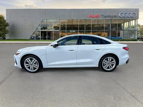 Glacier White Metallic 2026 Audi A5 Premium TFSI quattro S tronic