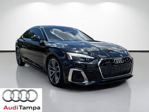 Mythos Black Metallic 2023 Audi A5 Sportback 45 S Line Premium
