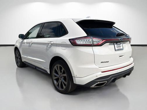 White Platinum Metallic Tri-Coat 2016 Ford Edge Sport