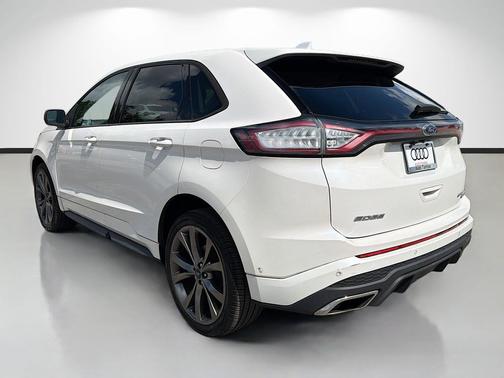 White Platinum Metallic Tri-Coat 2016 Ford Edge Sport