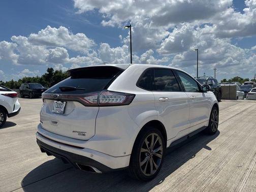 White Platinum Metallic Tri-Coat 2016 Ford Edge Sport
