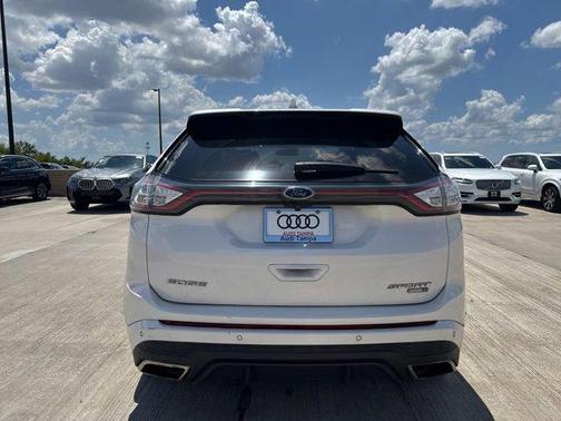 White Platinum Metallic Tri-Coat 2016 Ford Edge Sport