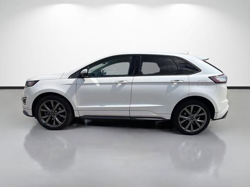 White Platinum Metallic Tri-Coat 2016 Ford Edge Sport