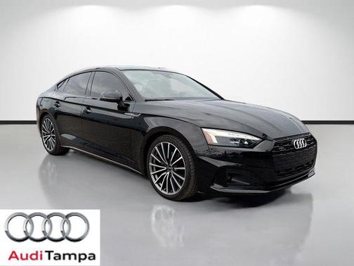 Black Metallic 2023 Audi A5 Sportback Premium Plus