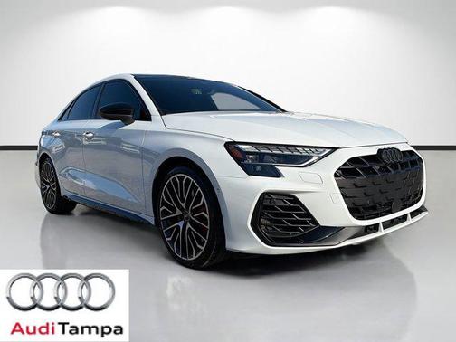 Glacier White Metallic 2025 Audi S3 Premium Plus TFSI quattro S tronic