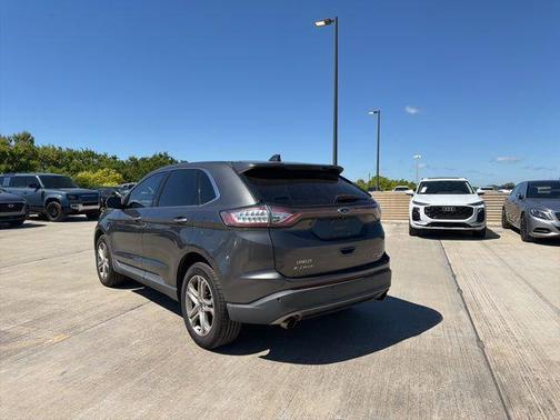 White Platinum Metallic Tri-Coat 2017 Ford Edge Titanium