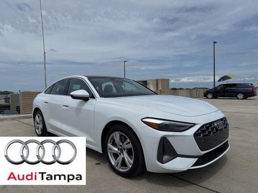 Glacier White Metallic 2025 Audi A5 Premium TFSI quattro S tronic