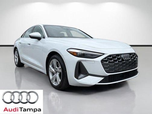 Glacier White Metallic 2025 Audi A5 Premium TFSI quattro S tronic