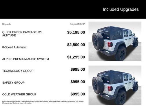 Bright White Clearcoat 2021 Jeep Wrangler Unlimited Sport Altitude