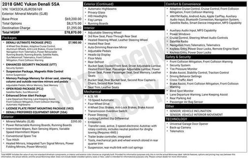 Mineral Metallic 2018 GMC Yukon Denali