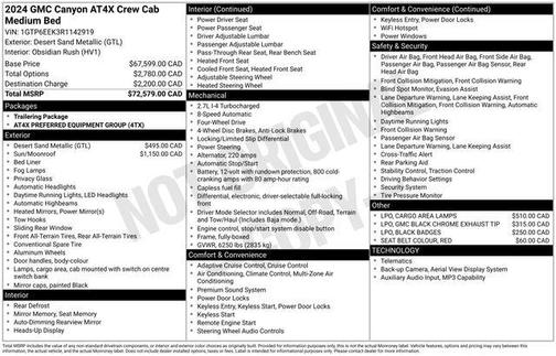 Deep Bronze Metallic 2024 GMC Canyon AT4X