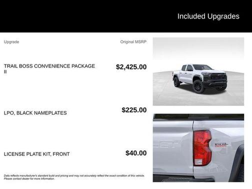 Summit White 2026 Chevrolet Colorado Trail Boss