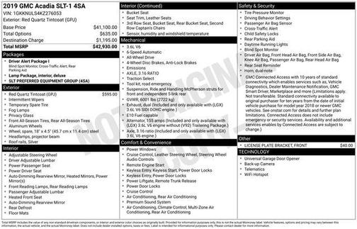 2019 GMC Acadia SLT-1