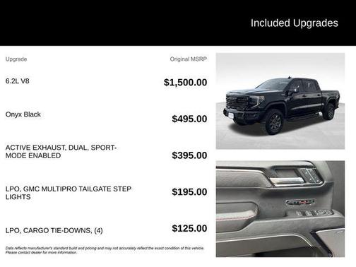 Onyx Black 2024 GMC Sierra 1500 AT4X