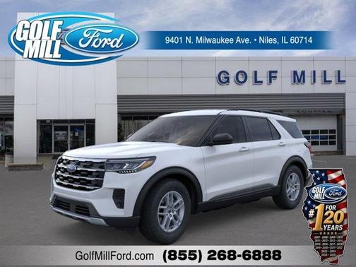 Space White Metallic 2026 Ford Explorer Active