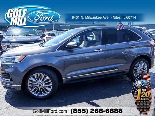 Carbonized Gray Metallic 2023 Ford Edge Titanium