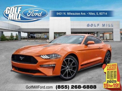 Orange 2021 Ford Mustang EcoBoost