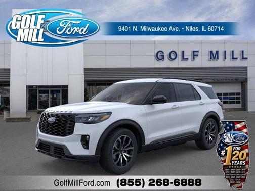 Space White Metallic 2026 Ford Explorer ST-Line