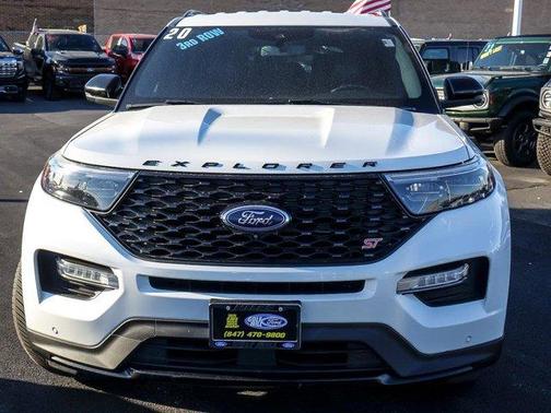 White Metallic 2020 Ford Explorer ST