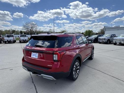 Rapid Red Metallic Tinted Clearcoat 2026 Ford Explorer Platinum
