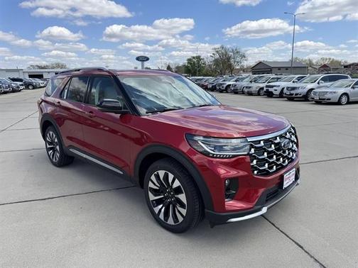 Rapid Red Metallic Tinted Clearcoat 2026 Ford Explorer Platinum