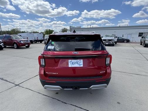 Rapid Red Metallic Tinted Clearcoat 2026 Ford Explorer Platinum
