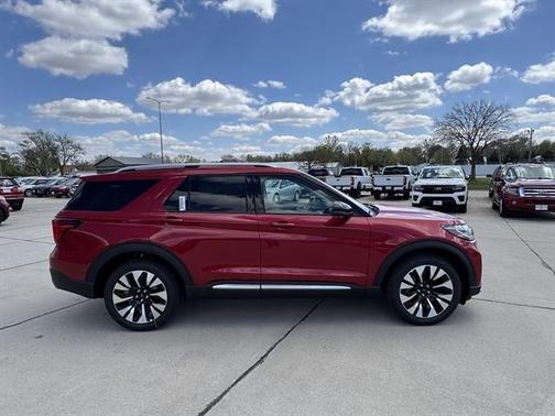 Rapid Red Metallic Tinted Clearcoat 2026 Ford Explorer Platinum