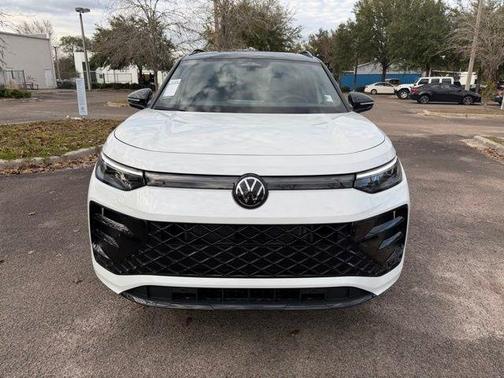Opal White W/Deep Black Roof 2026 Volkswagen Tiguan 2.0T SE R-Line Black