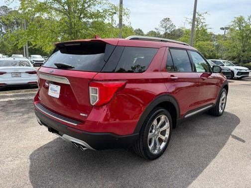 Red Metallic 2020 Ford Explorer Platinum