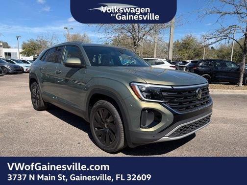 Avocado Green Pearl 2026 Volkswagen Atlas Cross Sport 2.0T SE W/TECHNOLOGY
