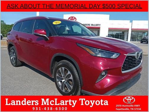 Ruby Flare Pearl 2023 Toyota Highlander XLE