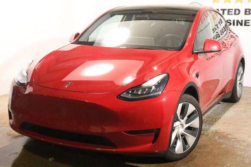 Red Multi-Coat 2022 Tesla Model Y Long Range Dual Motor All-Wheel Drive