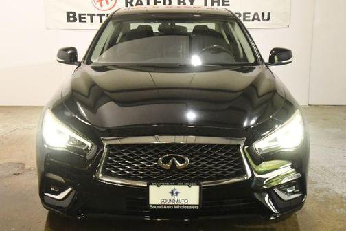 Black 2019 INFINITI Q50 3.0t LUXE