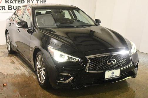 Black 2019 INFINITI Q50 3.0t LUXE