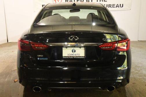 Black 2019 INFINITI Q50 3.0t LUXE
