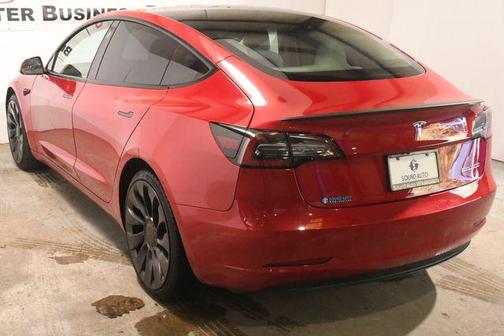 Red Multi-Coat 2022 Tesla Model 3 Performance